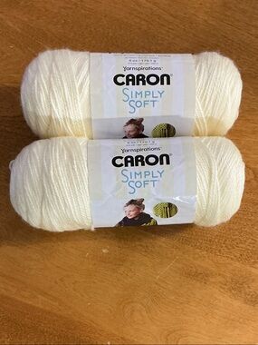 Caron Simply Soft Yarn - Off-White